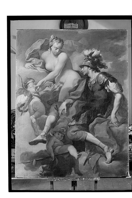 Vénus et Mars de Varsovie, 1720, Giovanni Battista Pittoni
