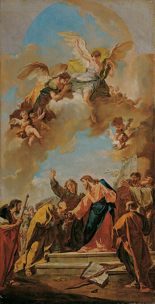 Le passage des clés à Peter, , Giovanni Battista Pittoni
