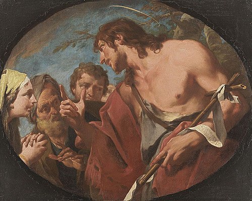 Homélie de Jean-Baptiste, 1727, Giovanni Battista Pittoni