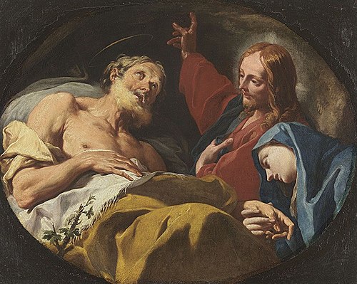 La mort de St. Joseph, 1727, Giovanni Battista Pittoni