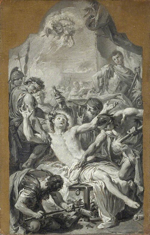 The Martyrdom of Saint Lawrence, 1733, Giovanni Battista Pittoni
