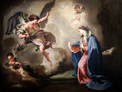 L'Annonciation, 1757, Giovanni Battista Pittoni