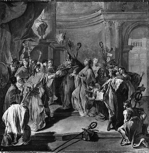 The Marriage of Placidia and Constantius, 1740, Giovanni Battista Pittoni