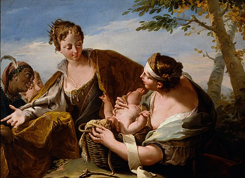 Moïse sauvé des eaux, 1730, Giovanni Battista Pittoni
