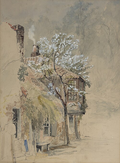 The Welsh cottage, , Samuel Palmer