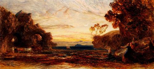 A Bay Scene - Samuel Palmer, , Samuel Palmer