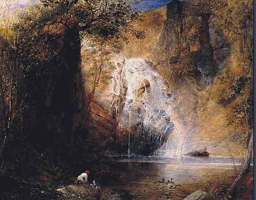The Waterfalls, Pistil Mawddach, North Wales, 1835, Samuel Palmer