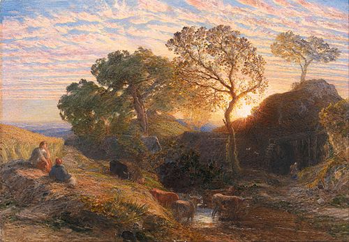 Sunset, 1861, Samuel Palmer