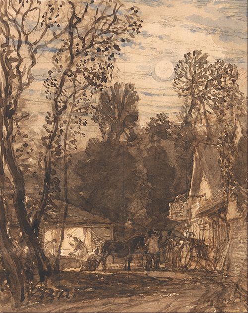 The Wayside Smithy, , Samuel Palmer
