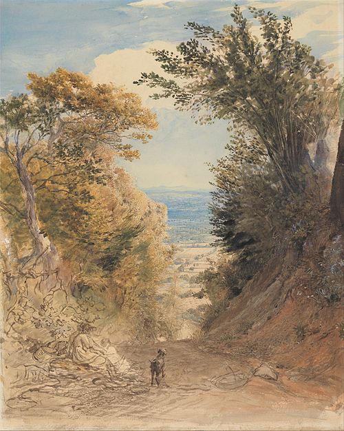 View from Rook's Hill, Kent, 1843, Samuel Palmer