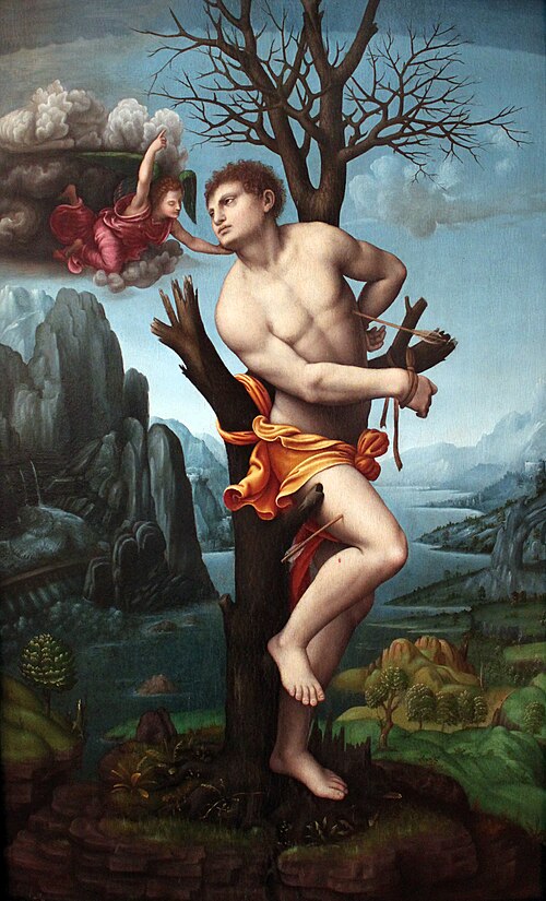Saint Sebastian, 1520, Marco d'Oggiono