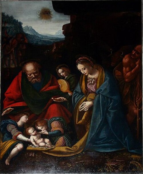 Nativity, 1525, Marco d'Oggiono