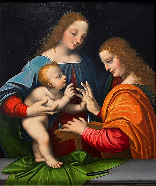 The Mystical Marriage of Saint Catherine, 1490, Marco d'Oggiono