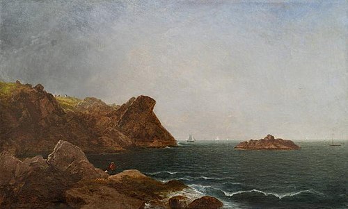 Pulpit Rock, Nahant (Nahant Rock and Seashore), 1859, John Frederick Kensett