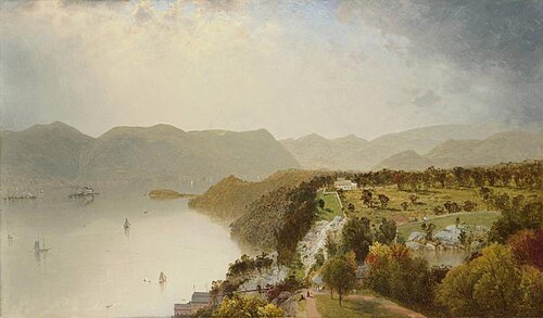 View from Cozzens' Hotel near West Point, New York, 1863, John Frederick Kensett