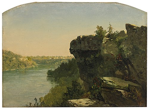 Overlooking the River From the Cliffs, 1860, John Frederick Kensett