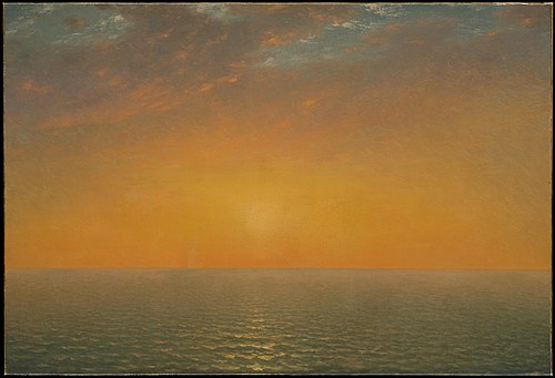 Sunset on the Sea, 1872, John Frederick Kensett