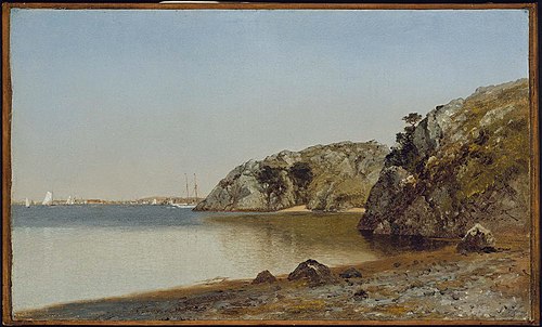 Cliffs at Newport, Rhode Island, 1858, John Frederick Kensett