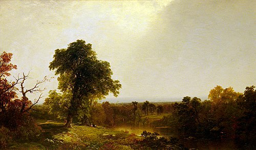 Autumnal River Landscape, 1853, John Frederick Kensett