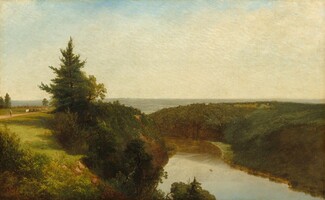 View on the Genesee near Mount Morris, 1857, John Frederick Kensett