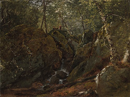 Catskill Waterfall, 1859, John Frederick Kensett