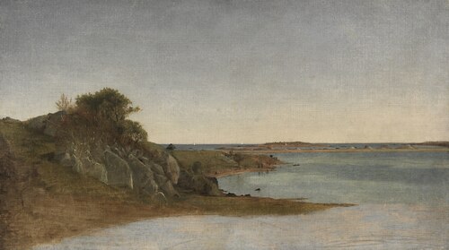View near Newport, 1864, John Frederick Kensett
