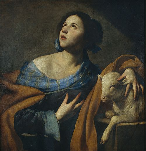 Sainte Agnès, 1635, Massimo Stanzione