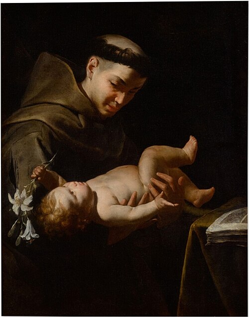 The vision of Saint Anthony of Padua, 1645, Massimo Stanzione