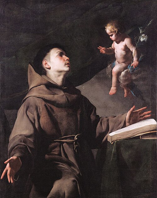 Apparition of the Child Jesus to St. Anthony of Padua, 1650, Massimo Stanzione