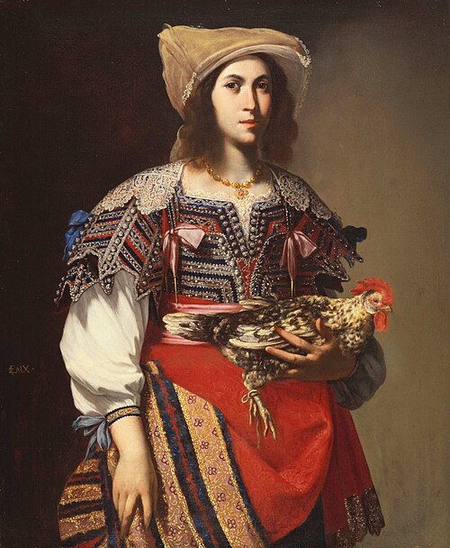 Woman in Neapolitan Costume, 1635, Massimo Stanzione