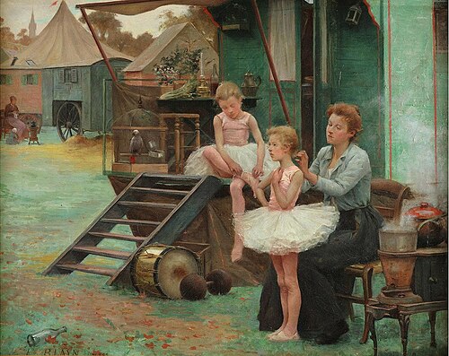 Artist's Dressing Room, at the Saint-Cloud Fair, 1892, Fernand Blayn