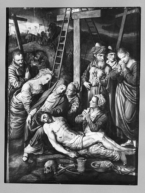 the lamentation over christ, 1556, Lambert Lombard