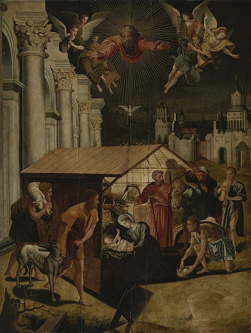 L'Adoration des bergers, , Lambert Lombard