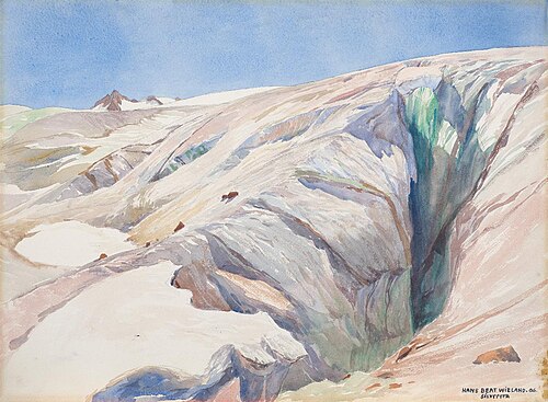 Silvrettagletscher, 1906, Hans Beat Wieland