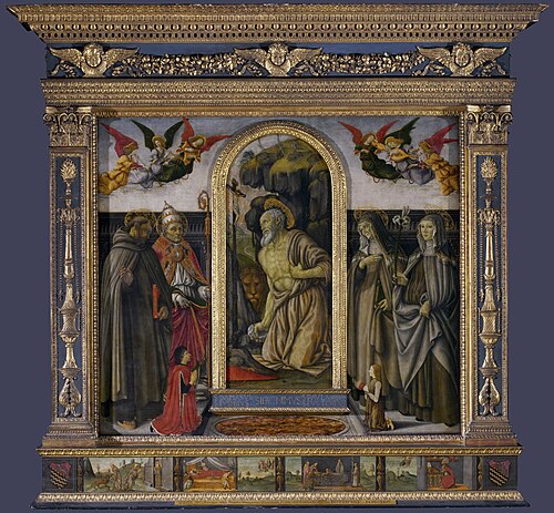 San Gerolamo Altarpiece, 1490, Francesco Botticini