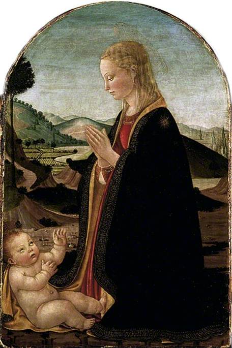 Virgin adoring the Child, , Francesco Botticini
