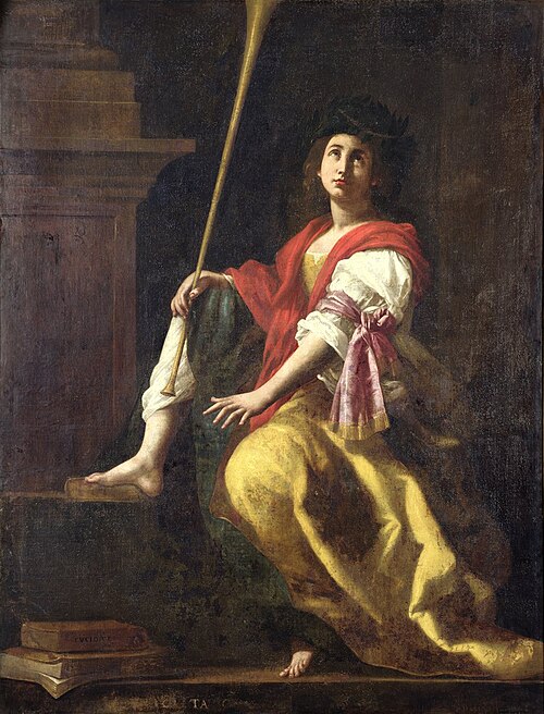 Clio, muse de l'Histoire et de la Poésie héroïque, 1620, Giovanni Baglione