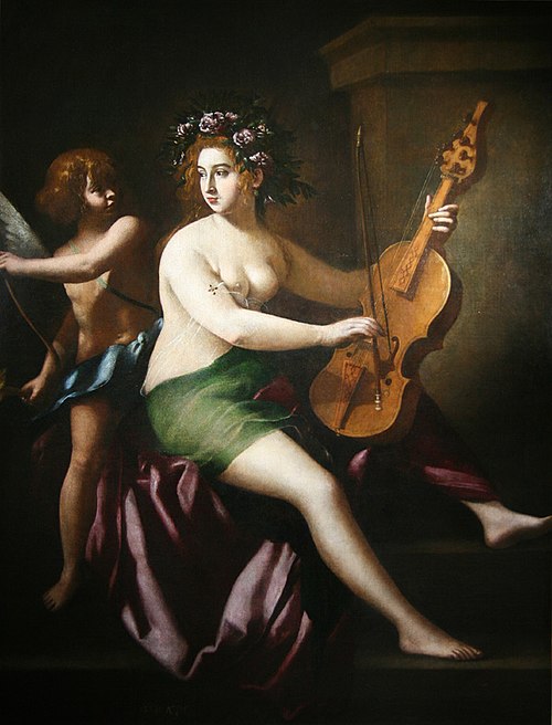 Érato, muse de l'Élégie, 1620, Giovanni Baglione