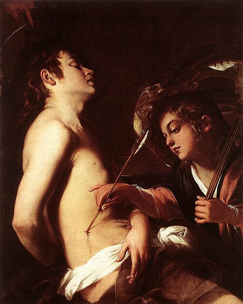 St Sebastian Healed by an Angel, 1601, Giovanni Baglione