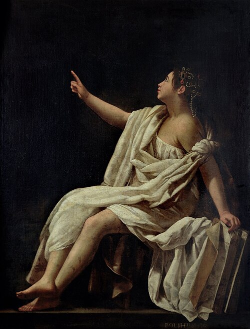 Polymnie, muse de la Poésie lyrique, 1620, Giovanni Baglione
