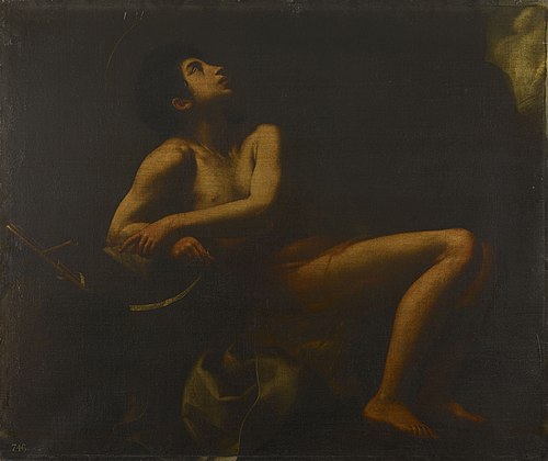 St John the Baptist Seated in the Wilderness, 1625, Giovanni Baglione