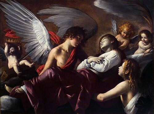 The Assumption of St. Catherine of Alexandria, 1603, Giovanni Baglione