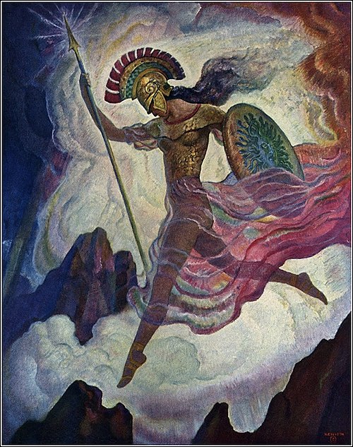 Богиня мурості Афіна, 1920, Newell Convers Wyeth