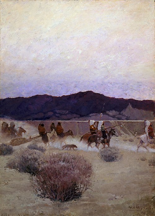 Moving Camp, 1908, Newell Convers Wyeth