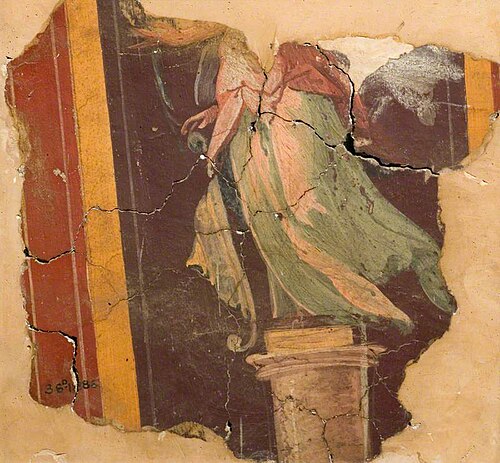 Lower Half of a Decorative Figure (fragment of a wall decoration), , Giovanni da Udine