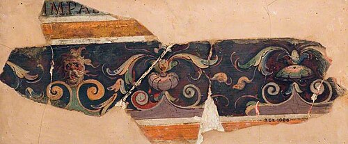 Part of a Decorative Frieze (fragment of a wall decoration), , Giovanni da Udine