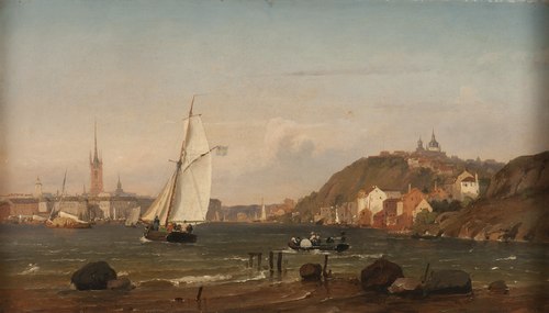 Riddarfjärden, Stockholm, 1851, Carl Frederik Sørensen
