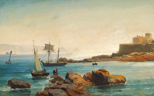 View of Guernsey., 1836, Carl Frederik Sørensen