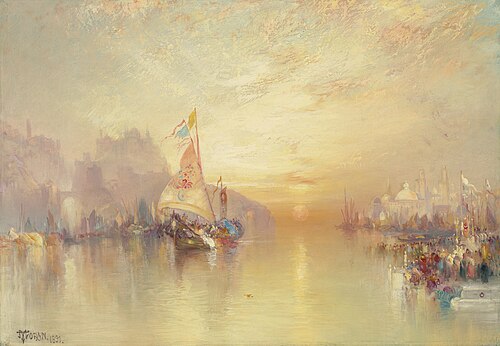 A Scene from Lalla Rookh, , Thomas Moran