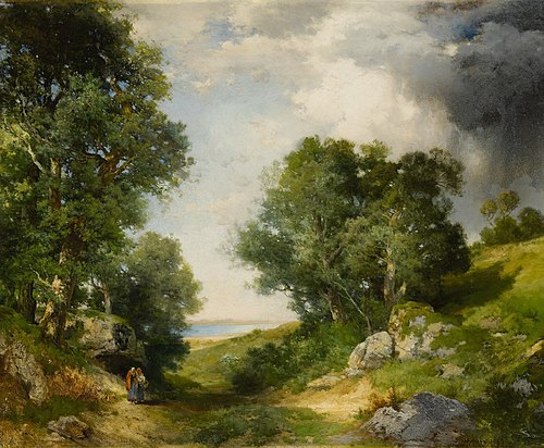 A Glimpse of Great Pond, Montauk, 1909, Thomas Moran